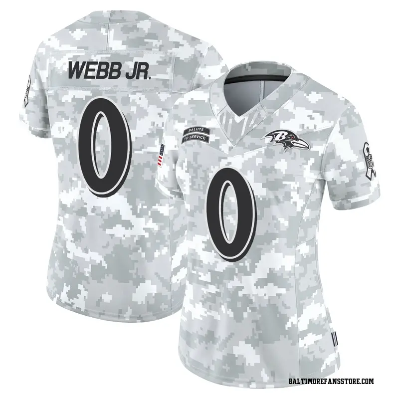 Women's Arctic Camo Limited Lardarius Webb Jr. Baltimore 2024 Salute to Service Jersey