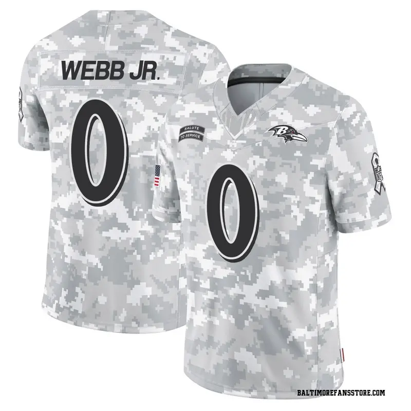 Youth Arctic Camo Limited Lardarius Webb Jr. Baltimore 2024 Salute to Service Jersey
